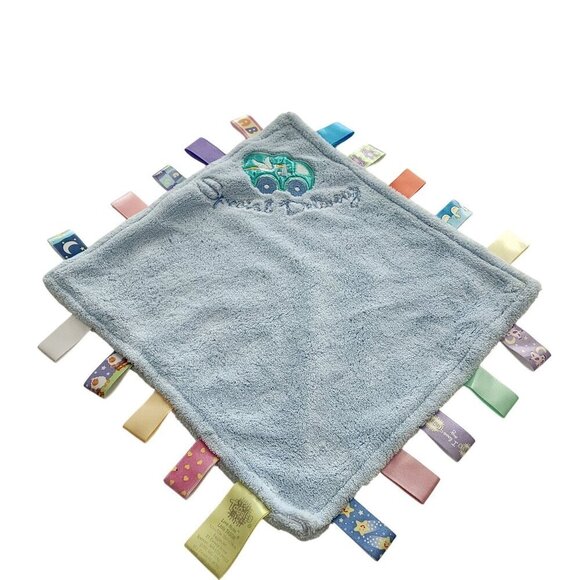 Taggies Love Notes blue lovey security blanket Special Delivery Car Stork Baby - Picture 1 of 6